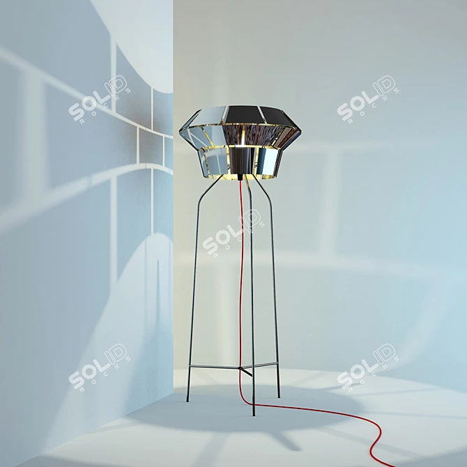 LUMINARA Silver Apple Torchere 3D model image 1