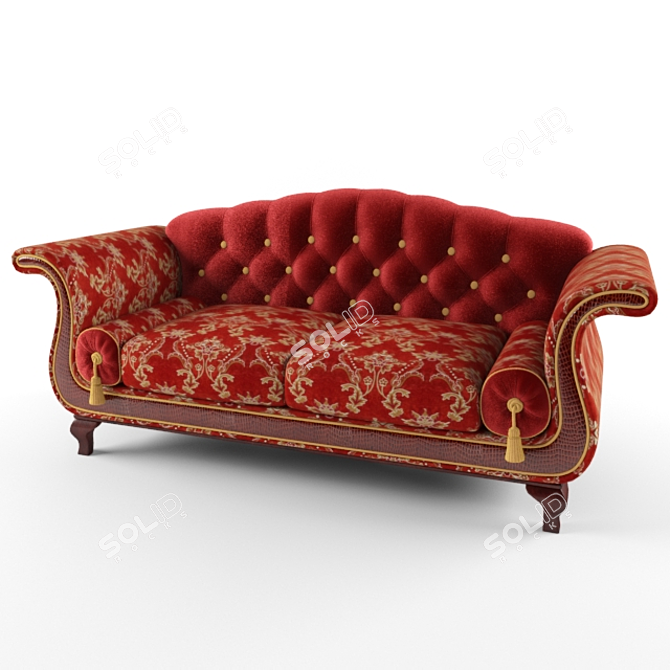 Italian Krug Sofa by Bedding | 260*105*100 | Texture Collection 3D model image 1