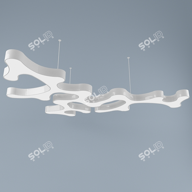 Transforming Light Fixture: VIBIA AMEBA 3D model image 1