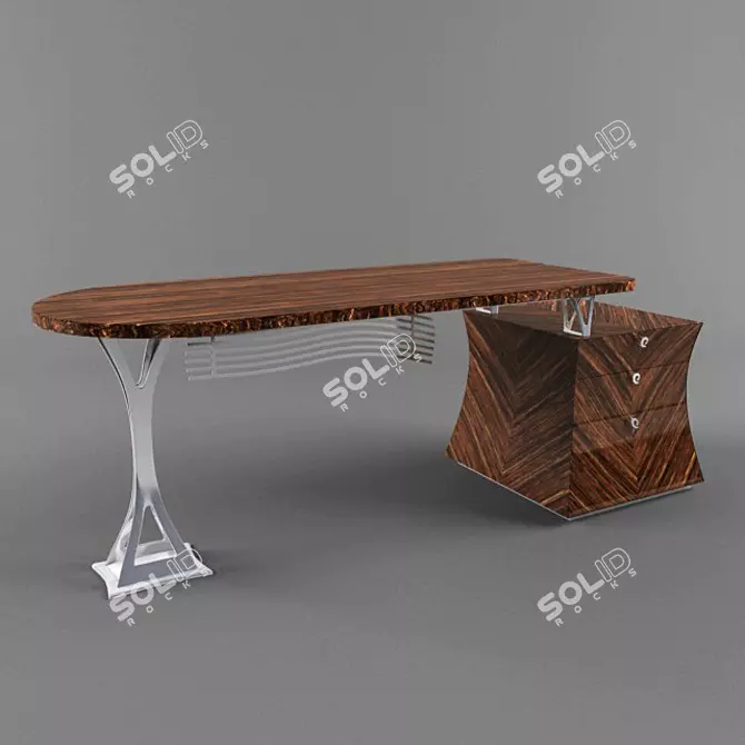 Modern Cartesio Table by CARPANELLI 3D model image 1