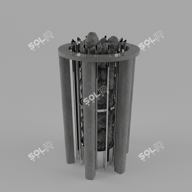 3D Max Oven Helo Rocher 3D model image 1