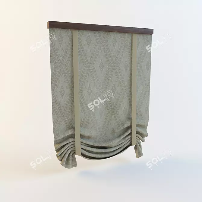 Fabric Cellular Shades 3D model image 1