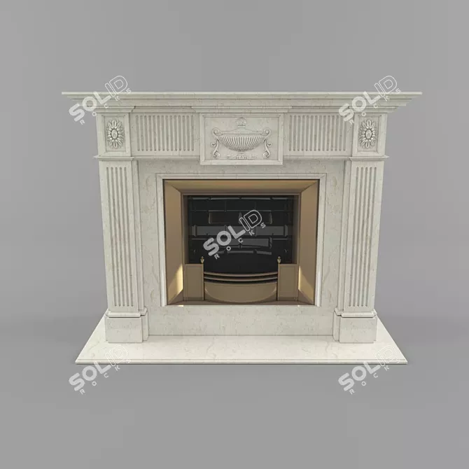 CosyFire Max 12-Vray Fireplace 3D model image 1