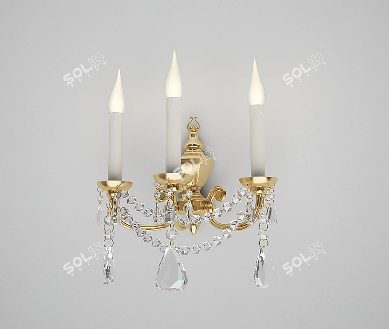 Elegant Wall Sconce: Illuminate with Style 3D model image 1