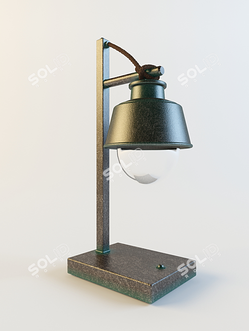 Sleek Desk Lamp 3D model image 1