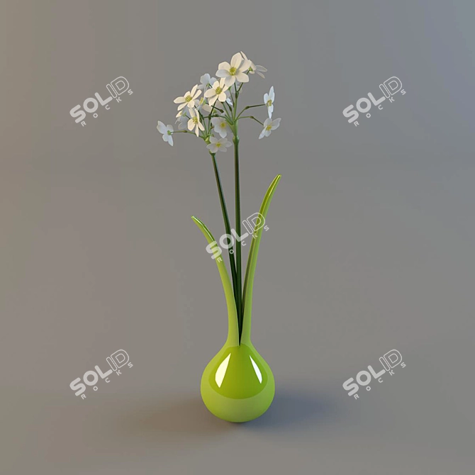 Elegant Blossom Set 3D model image 1