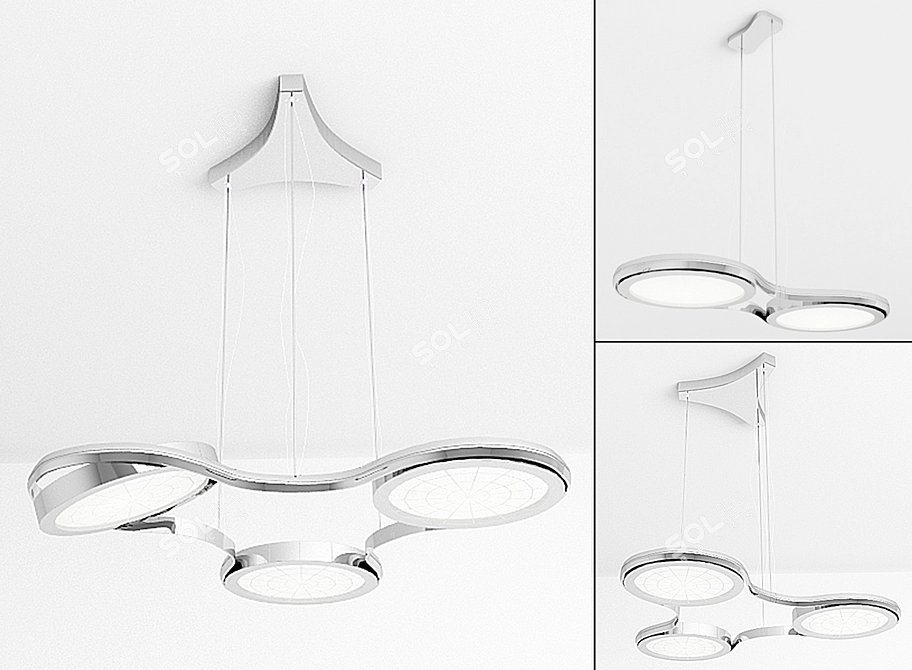 ITRE SPID Pendant Light - 2 or 3 Shades 3D model image 1