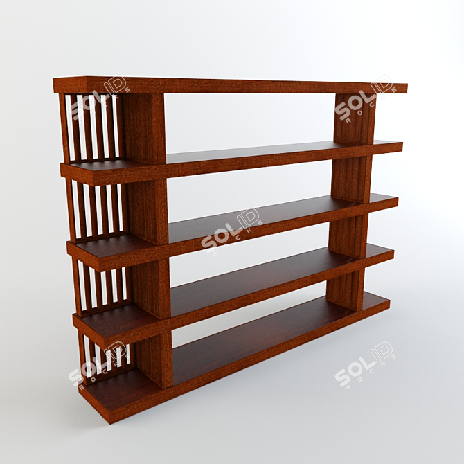 Elegant Ulivi Memory Shelf. Customizable Sizes. 3D model image 1