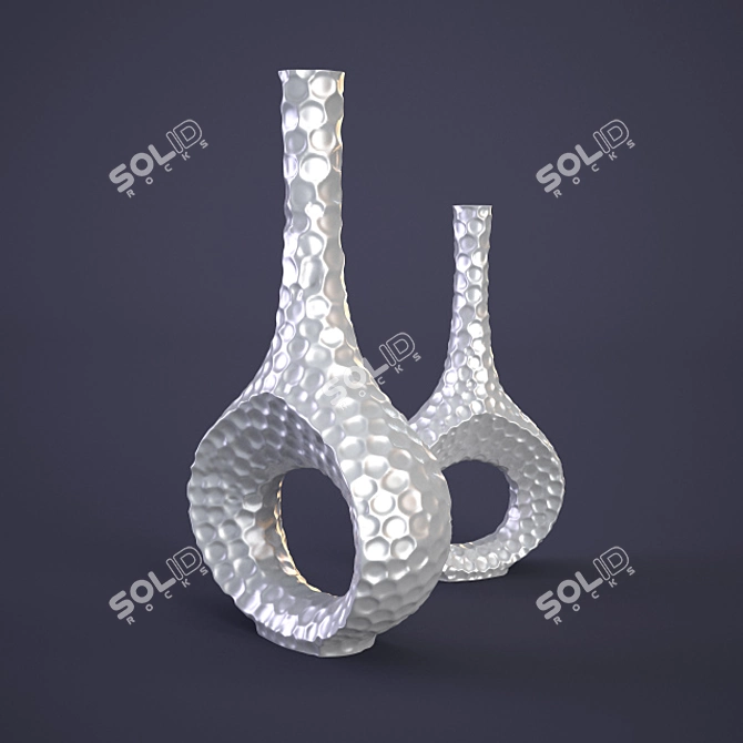 Modern Glass Vase 3D model image 1