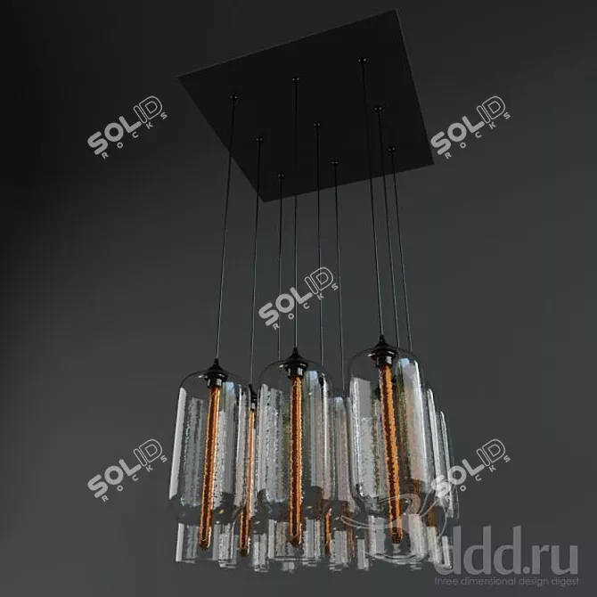 Pharos Effervescent Pack - Modern Chandelier Set 3D model image 1