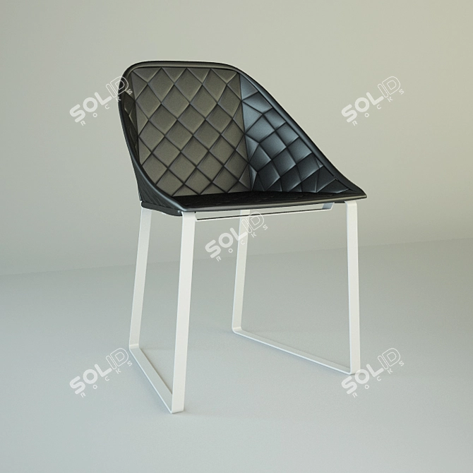 Elegant PIET BOON / KEKKE Dining Armchair 3D model image 1