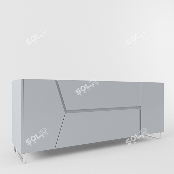 Modern 4-Drawer ALF комод 3D model image 1