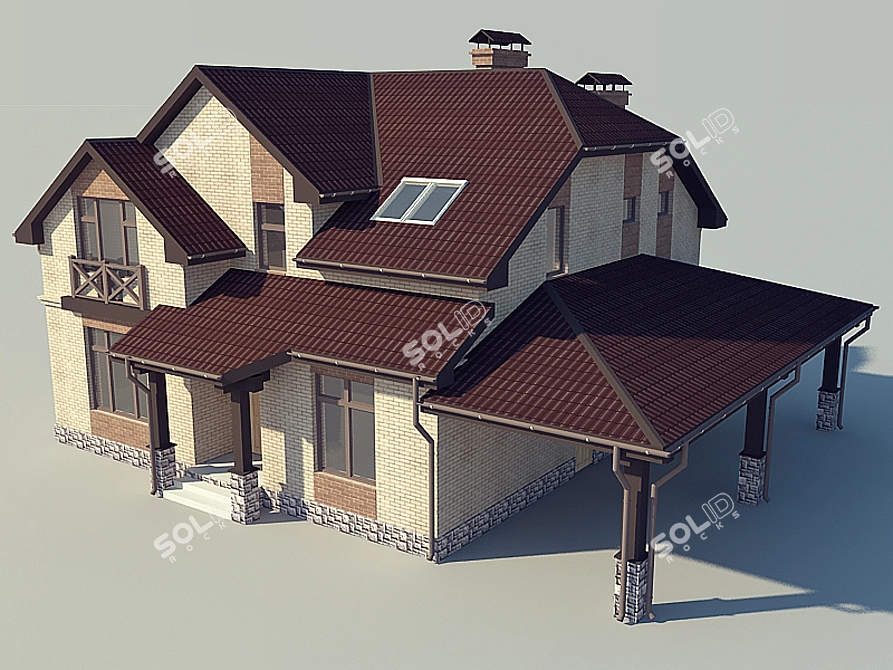 Luxury Private Residence 3D model image 1