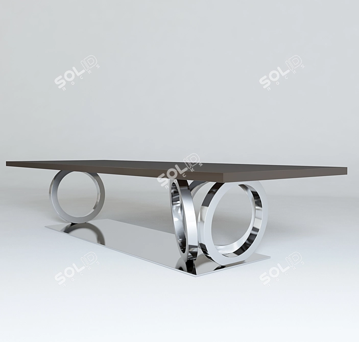 Luxury Fendi Dining Table 3D model image 1
