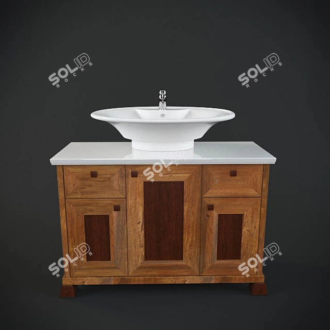 VIVA CLASSIC Wash Basin 3D model image 1