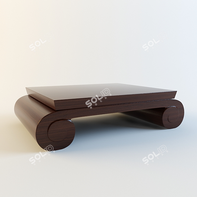 Elegant Ralph Lauren Cocktail Table 3D model image 1