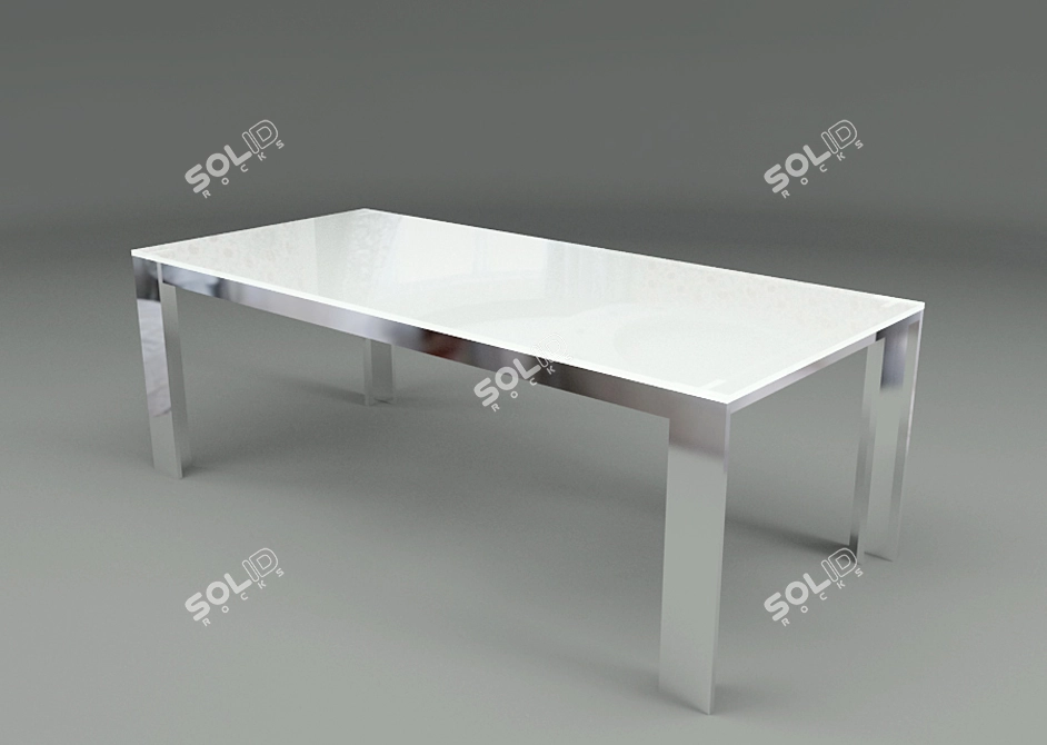 Bonaldo Kudo Extendable Dining Table 3D model image 1