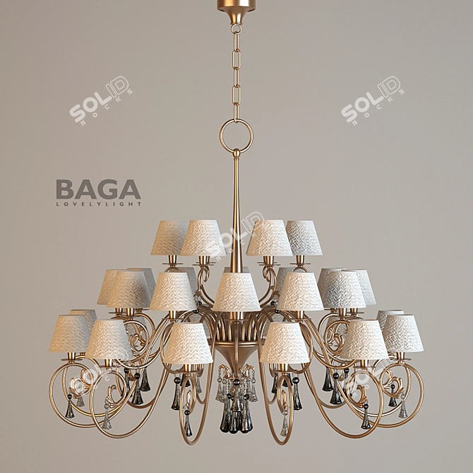 Luxury Pendant Light - BAGA 1181 3D model image 1