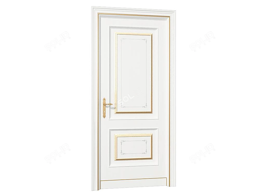 AGOPROFIL Piena 185: Italian Interior Door 3D model image 1