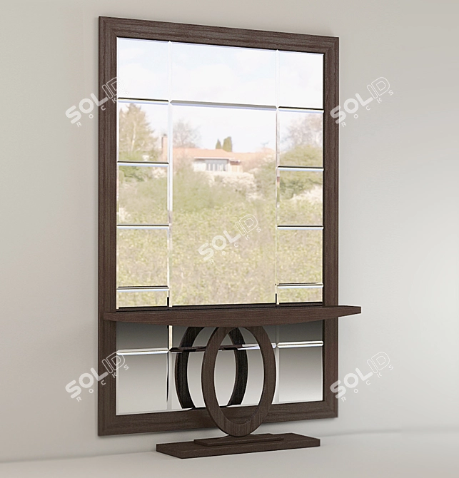 Novecento II Console Table 3D model image 1