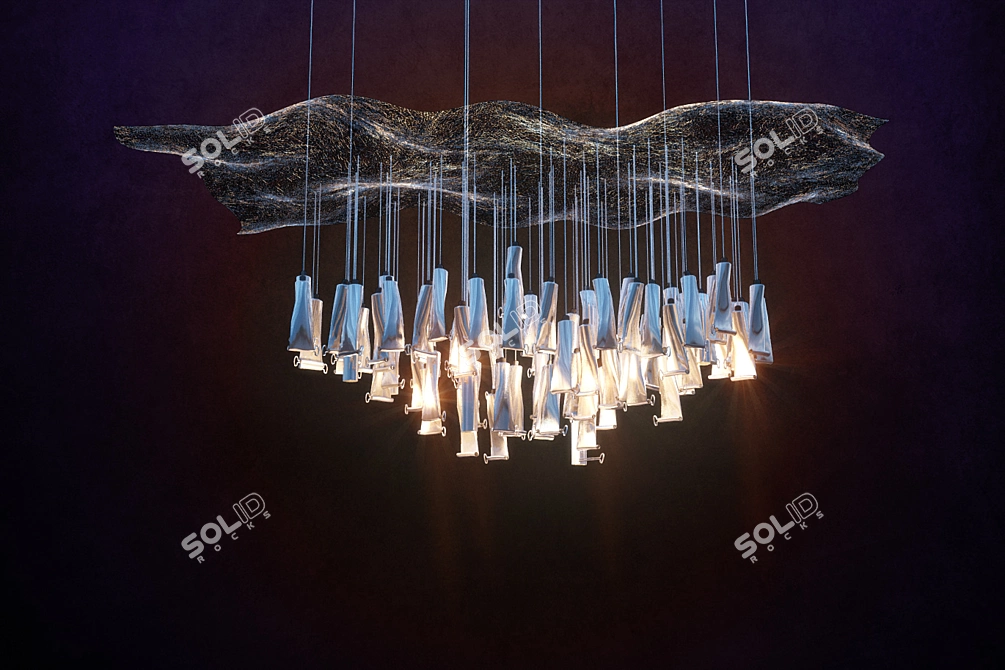 Recycled Elegance: Ingo Maurer Pendant 3D model image 1