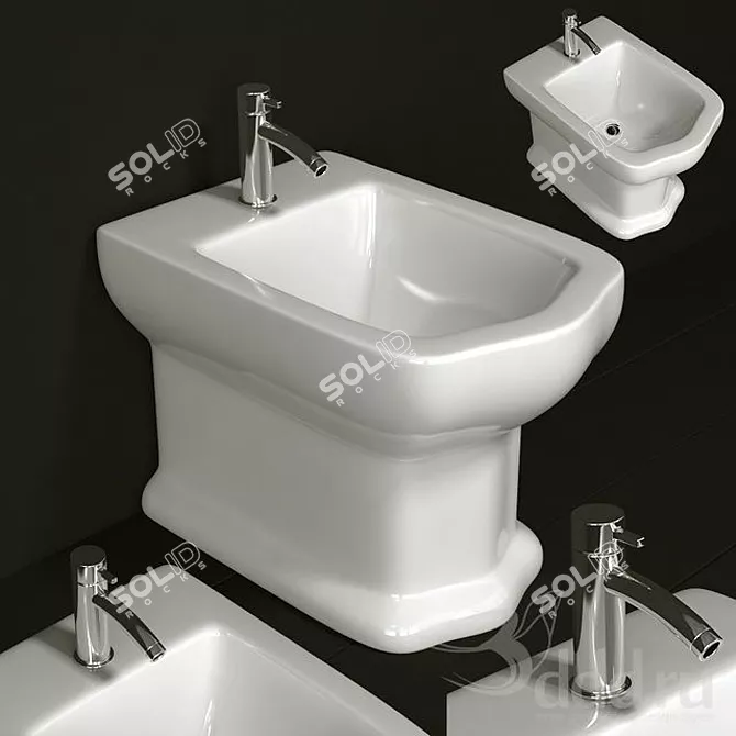 FreshClean Bidet - Advanced Hygiene Solution 3D model image 1