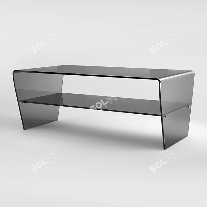 Glass Coffee Table 3D model image 1