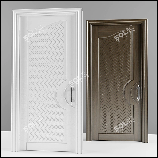 Elegant Entryway: Classic Door 3D model image 1