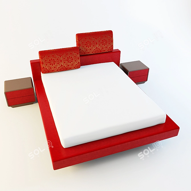 Vist Tiffany Bed Set 3D model image 1