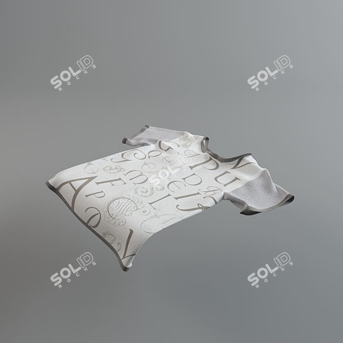 Texture-Lover T-shirt 3D model image 1