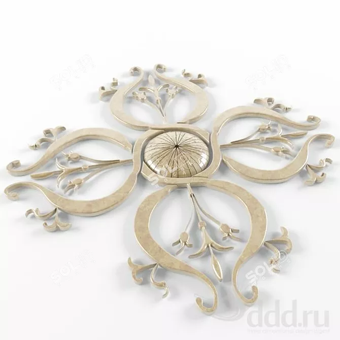 Elegant Art Sculpture Decor 3D model image 1