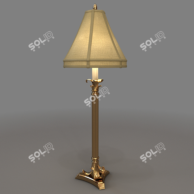 Classic Style Table Lamp 3D model image 1