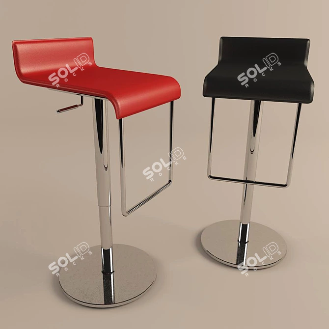 Modern Bar Chairs by Tonin Casa 3D model image 1