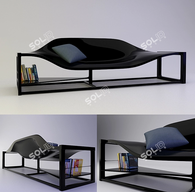 Stunning Contemporary Sofa 3D model image 1