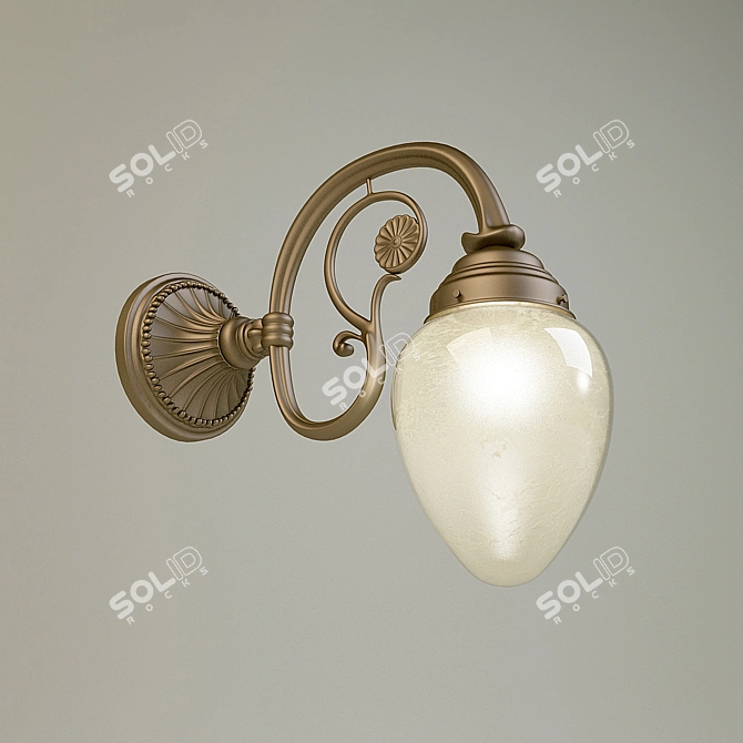 Classic Berlin Brass Pendant Light 3D model image 1