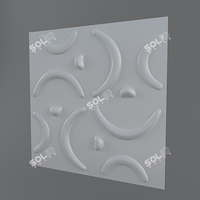 3D Decorative Panel - 30x30 cm 3D model image 1