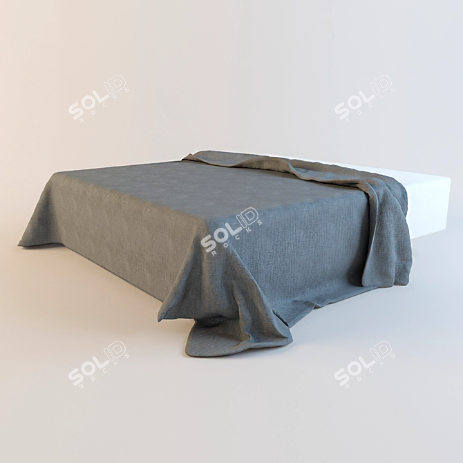 Cozy Comfort Quilt 3D model image 1