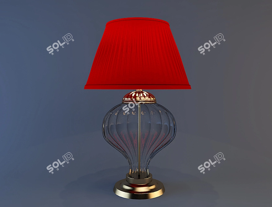 Modern White Floor Lamp 3D model image 1