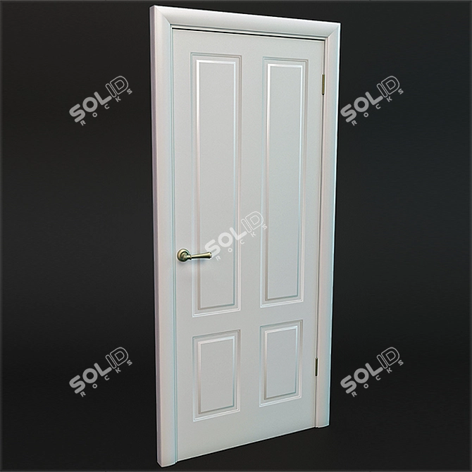 Dolce Porte Milan: Elegant Room Doors 3D model image 1