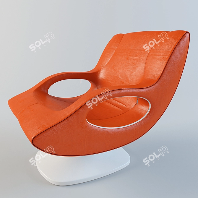 Sleek Swing Chair by Karim Rashid 3D model image 1