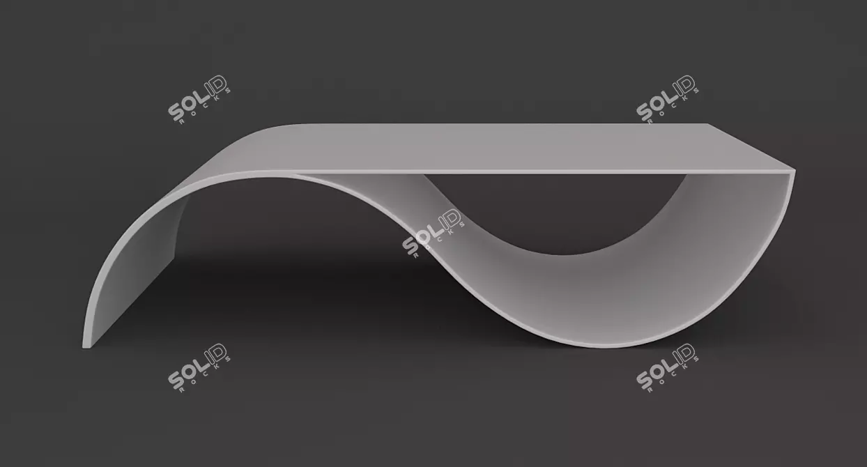 Sleek Fish Table: Pol Quadens 3D model image 1