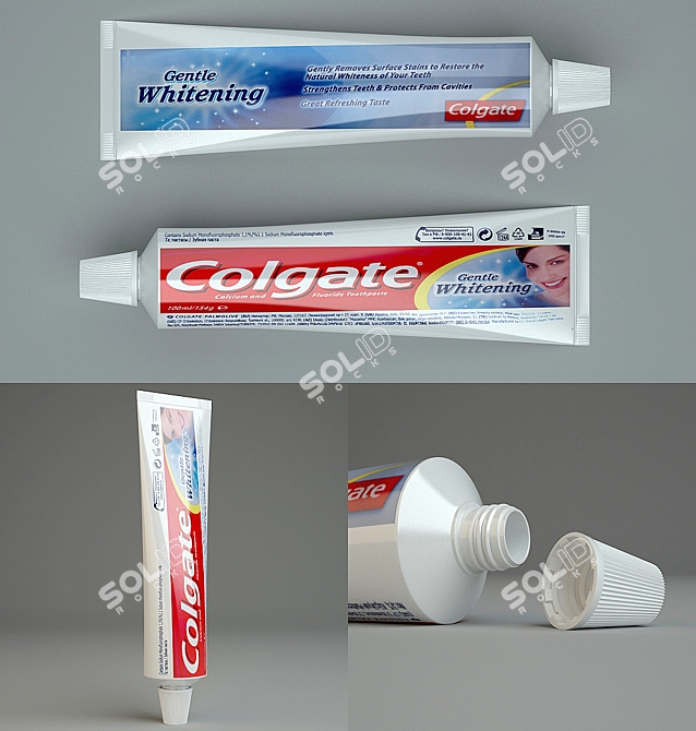 Fluoride-Infused Toothpaste 3D model image 1