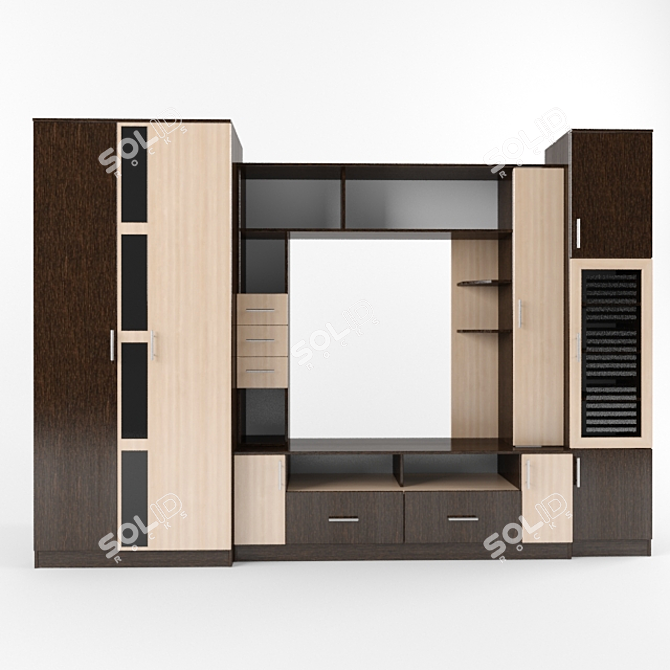 Modern Storage Furniture 3D model image 1