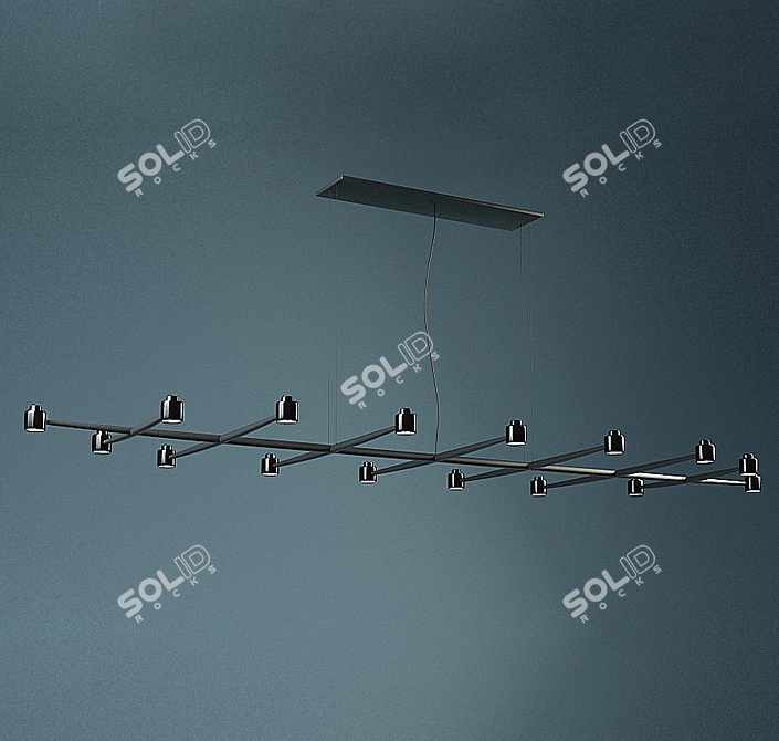 Elegant Fambuena Spider Chandelier 3D model image 1