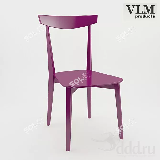 Elegant Husky Chair: Style and Comfort 3D model image 1