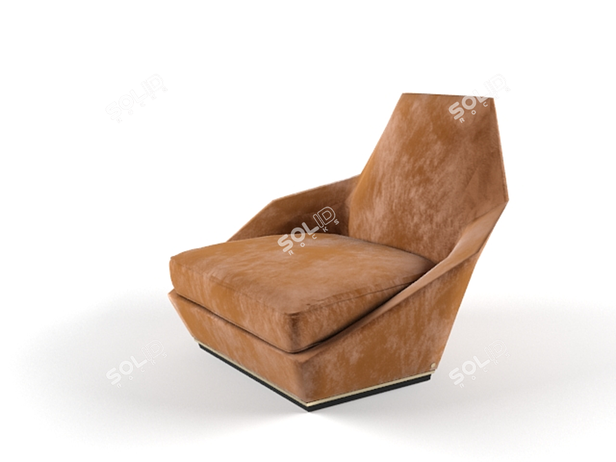 Luxury Lounge Chair: Modern Elegance 3D model image 1