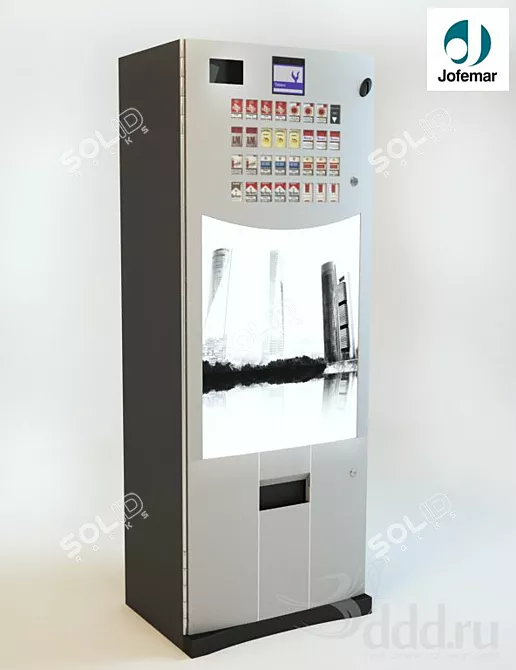 Goya 16 Cigarette Vending Machine 3D model image 1