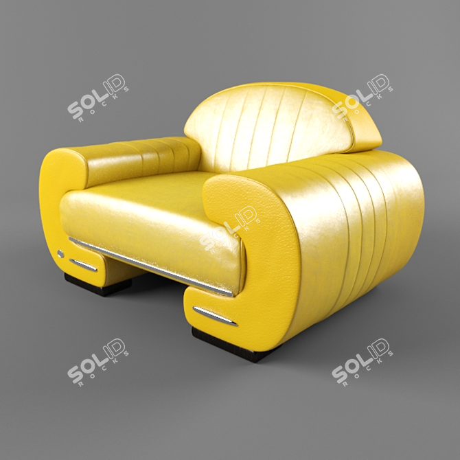 Luxury Les Mans Chair 3D model image 1