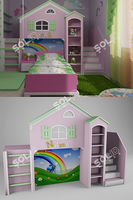 Kids' Dream House 
Playful Kids' Home 3D model image 1