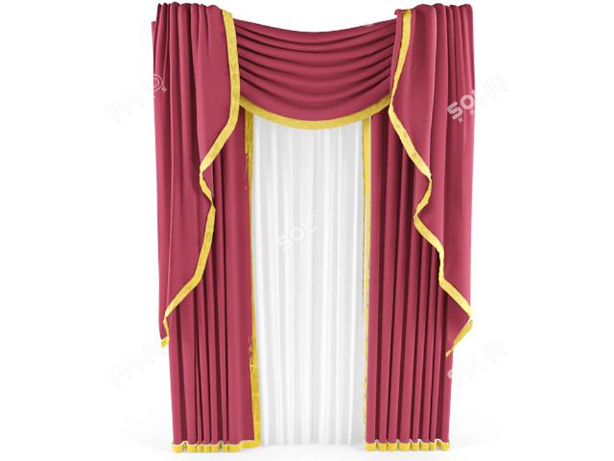 Imperial Classic Curtains 3D model image 1